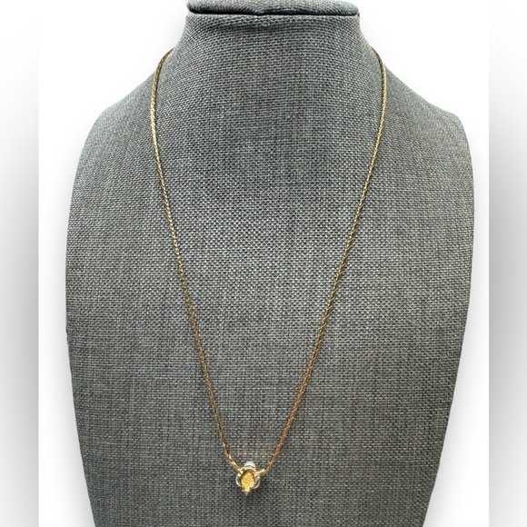 Vintage Christian Dior Gold Plated Necklace Pearl Crystal - Picture 3 of 6